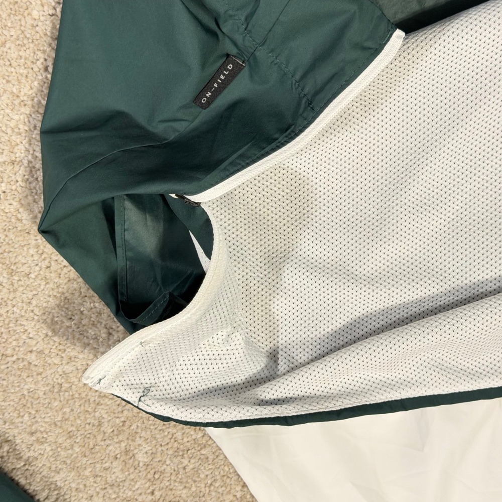Nike Michigan State Spartans Windbreaker XL Quarter Zip Player Issued On Field - Picture 4 of 10